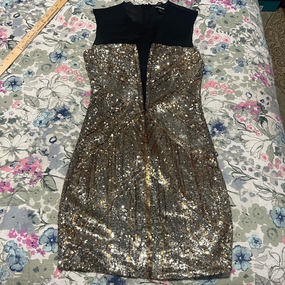 Bebe sequin mini dress